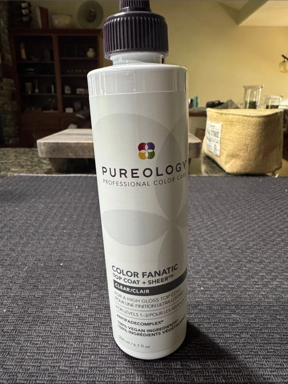 Pureology Color Fanatic Top Coat in White Bottle with Purple Cap